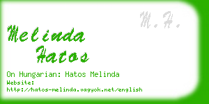 melinda hatos business card
